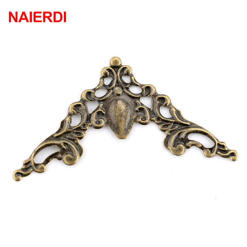 Furniture Hardware Photos - NAlERDI Metal Box Antique Corner Brackets