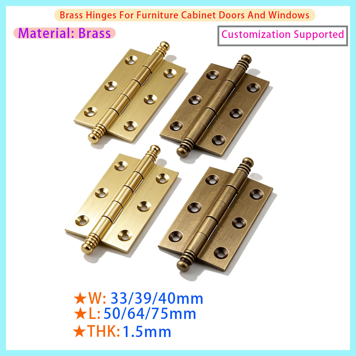 Used Furniture Hardware - Used for Door, Wooden Box, Furniture