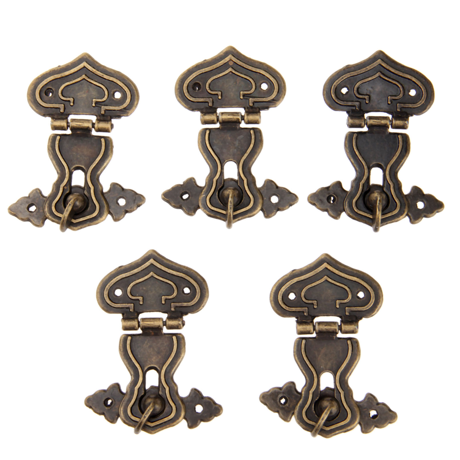 Furniture Hook Hardware - 5Pcs 63x47mm Antique Metal Lock Decorative