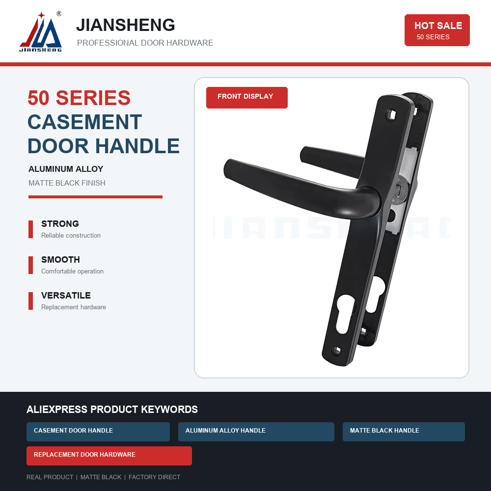 Furniture Hardware Supply - Double-Sided Aluminum Alloy Sliding Door Handle