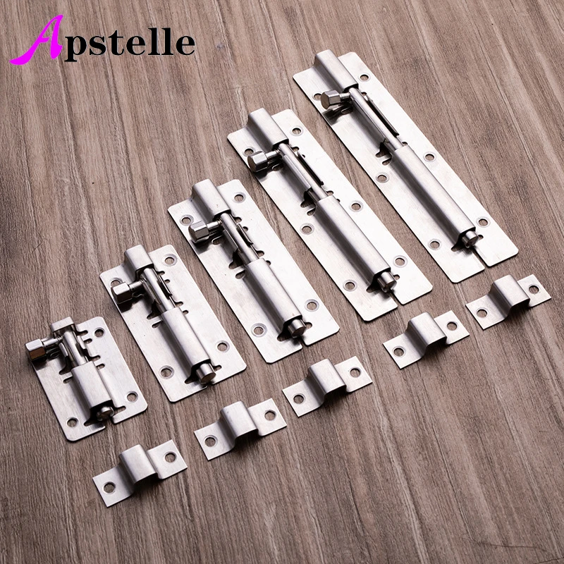 Barrel Bolt Slide - Apstelle 1Pcs 1.5/2/2.5/3/4/5/6/8/10/12 Inch Stainless Steel