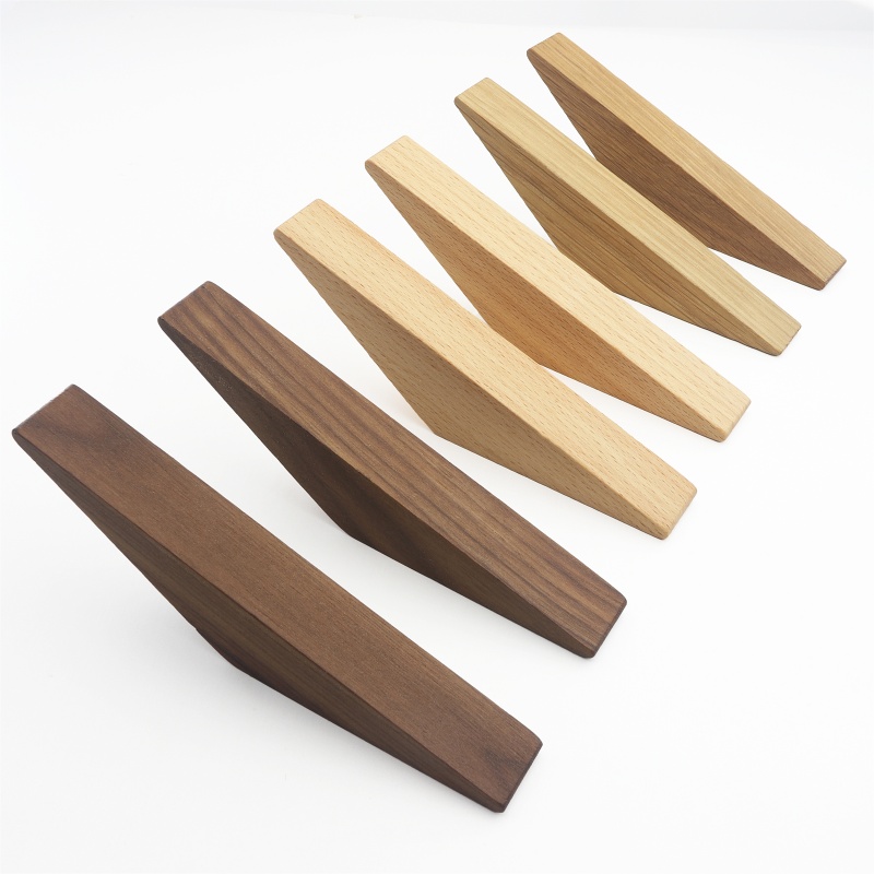 Furniture Hook Hardware - 6pcs Solid Wood Triangle Wall Hook