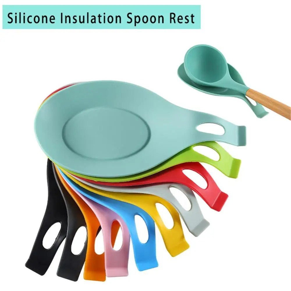 Shelf Bracket Pair - Silicone Heat Insulation Spoon Utensil Holder
