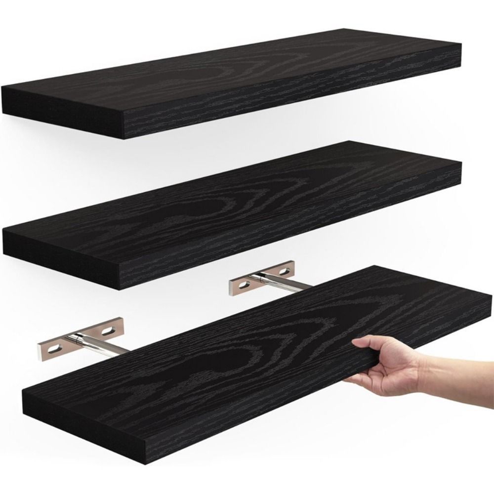 Wooden Hanging Storage Rack Du - огляд і ціна Shelf Bracket Pair