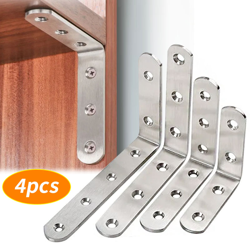 4pcs Right Angle Brackets, L-S - огляд і ціна Used Furniture Hardware