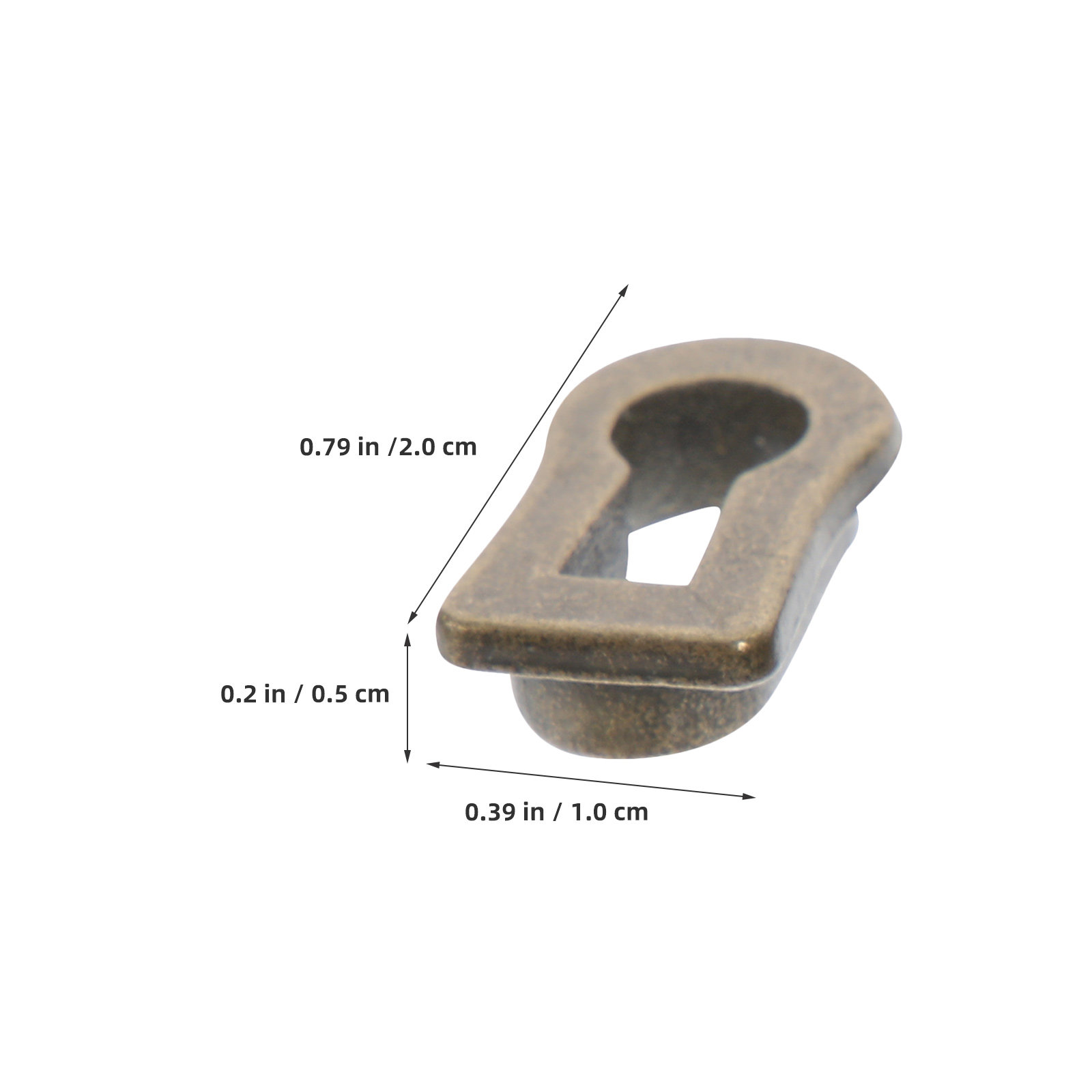 12Pcs Oval Zinc Alloy Keyhole  - огляд і ціна Furniture Hardware Brackets
