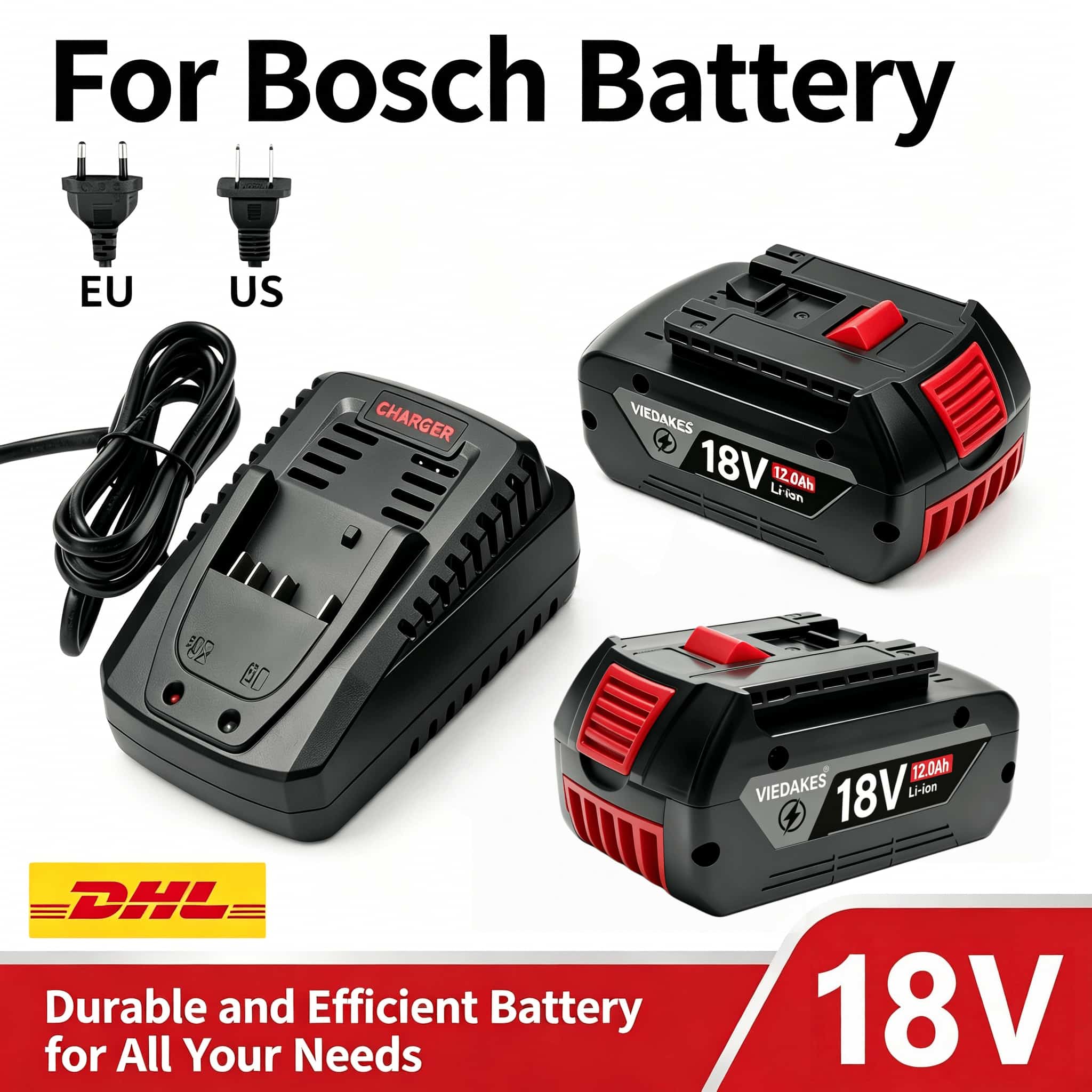 18V 10.0Ah for Bosch BAT618 Ba - огляд і ціна Bosch Drill Gsb 18V