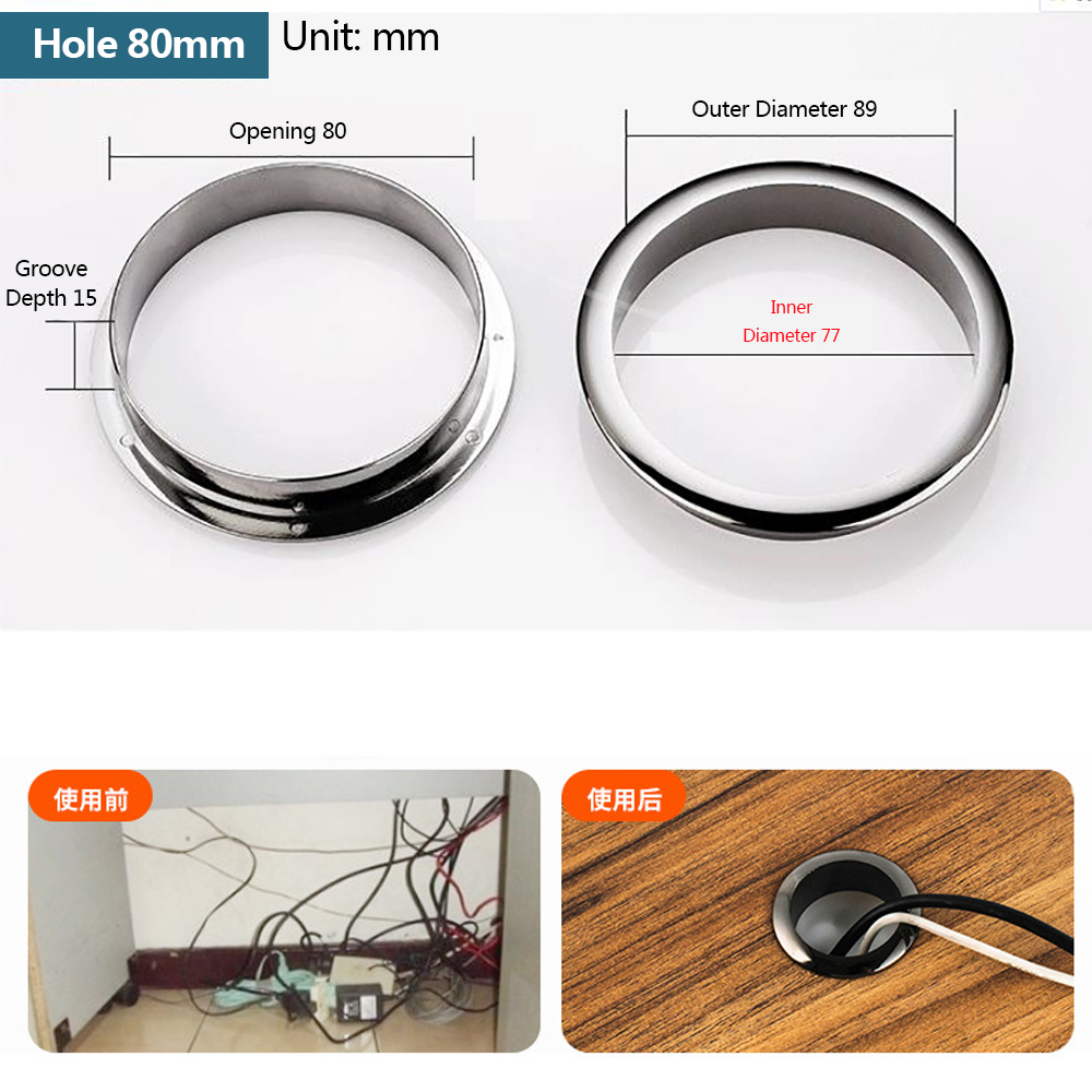 Wire Hole Cover Computer Table - огляд і ціна Furniture Hardware Decorative