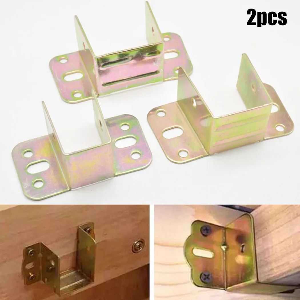 2pcs U Shaped Metal Bed Bracke - огляд і ціна Furniture Hook Hardware