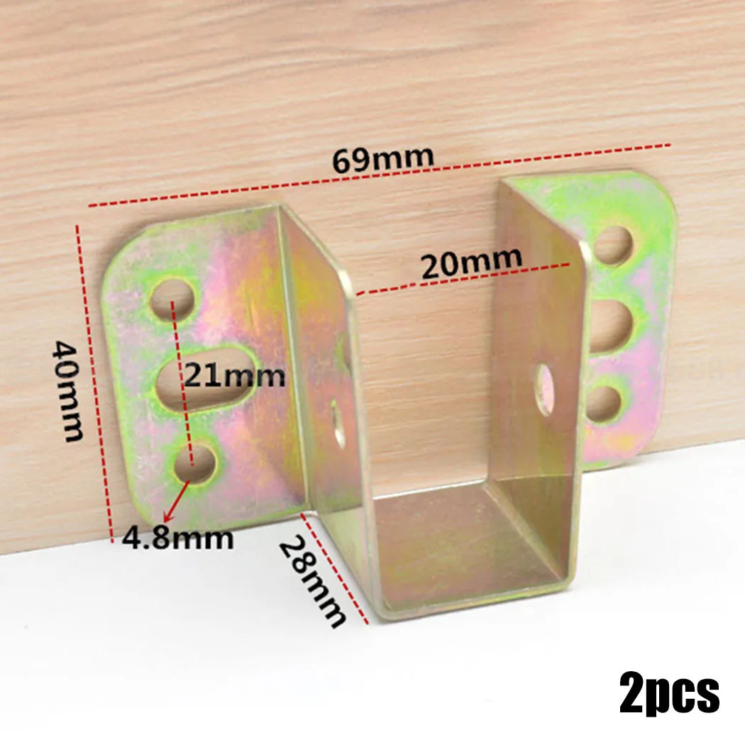 2pcs U Shaped Metal Bed Bracke - огляд і ціна Furniture Hook Hardware