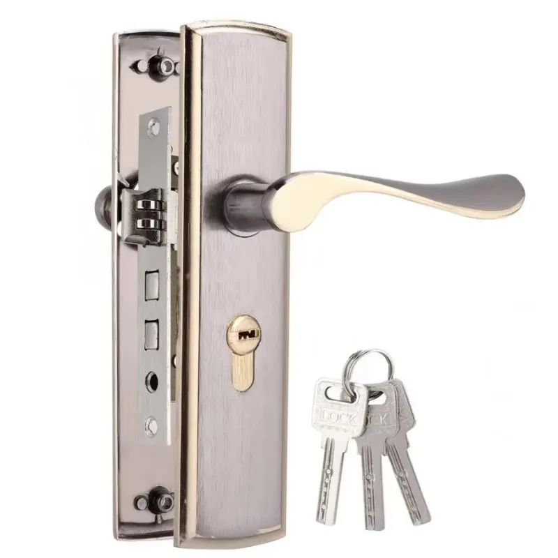 Gold Door Handle Lock Silent H - огляд і ціна Furniture Hardware Decorative