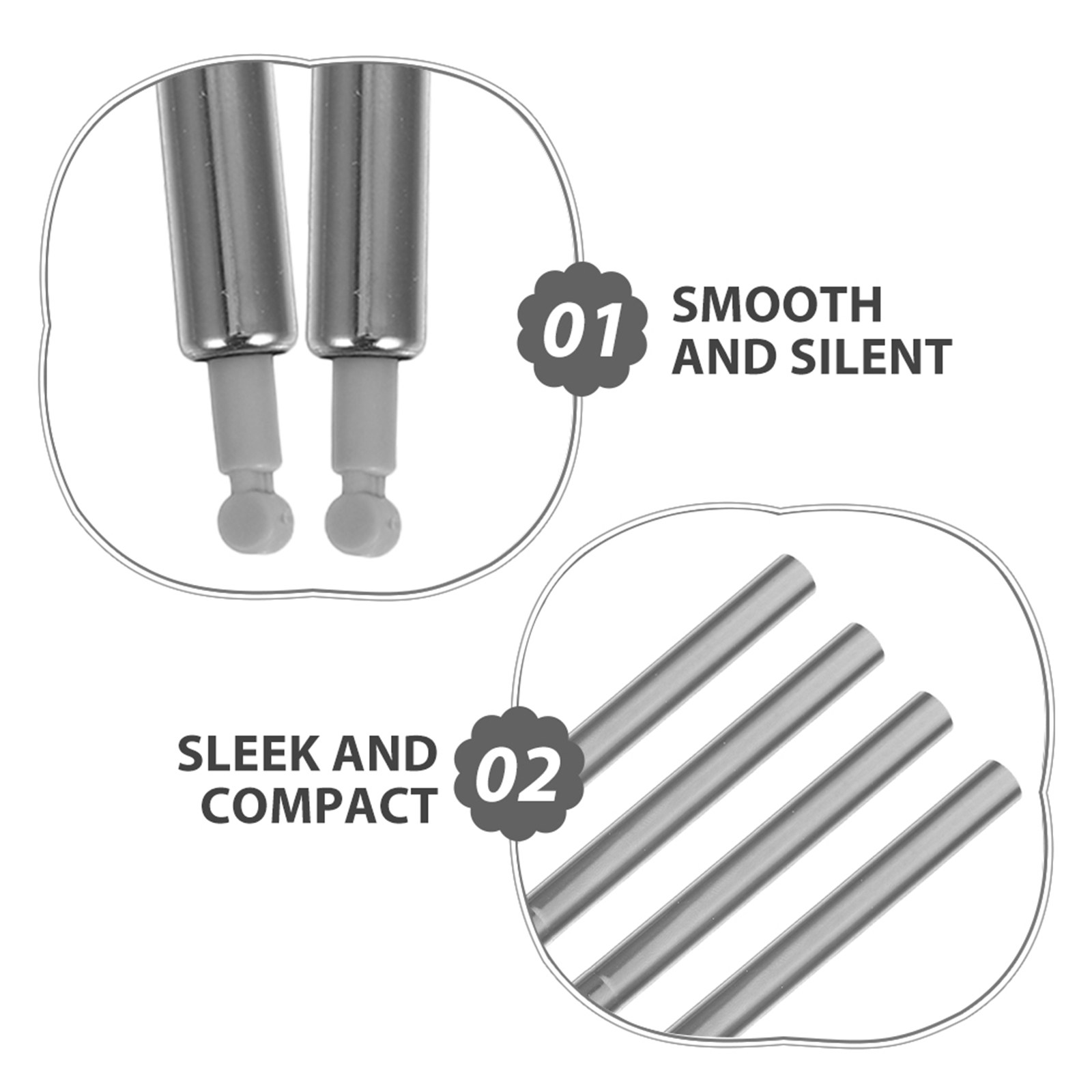 8Pcs Trash Can Dampers Soft Cl - огляд і ціна Soft Close Hinge