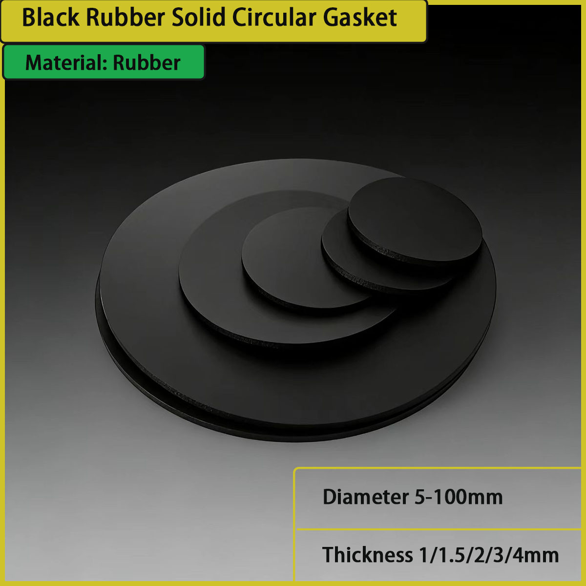 Thick 1/1.5/2/3/4mm black rubb - огляд і ціна Used Furniture Hardware