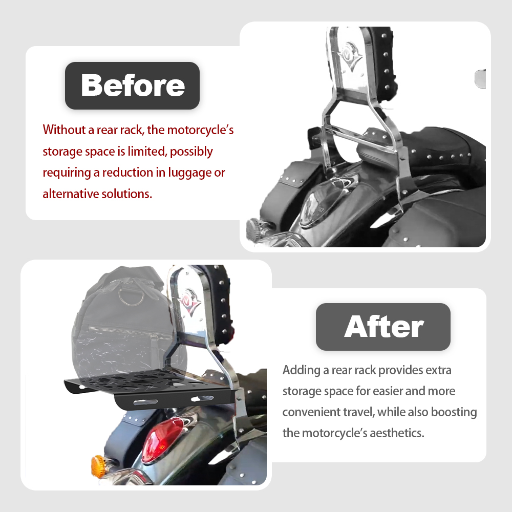 Motorcycle Rear Rack For Kawas - огляд і ціна Shelf Bracket Pair