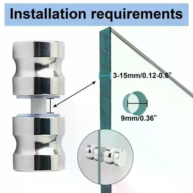 Stylish Shower Glass Door Hand - огляд і ціна Furniture Hardware Supply