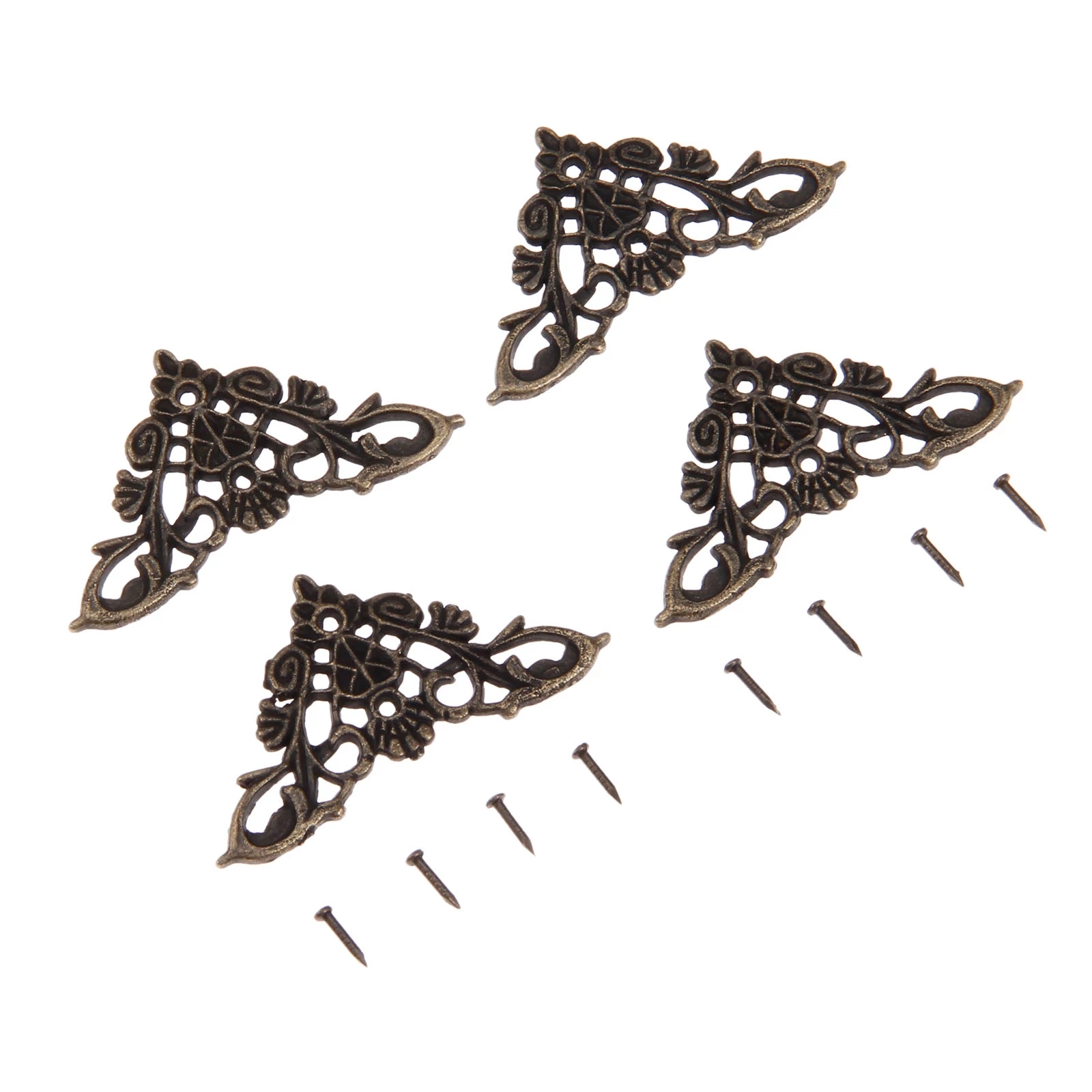 12pcs Antique Corner Brackets  - огляд і ціна Furniture Hardware Decorative
