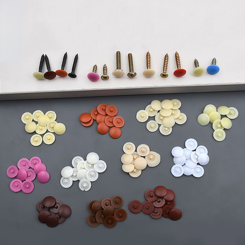 100/500/1000pcs Plastic Screw  - огляд і ціна Furniture Hardware Decorative