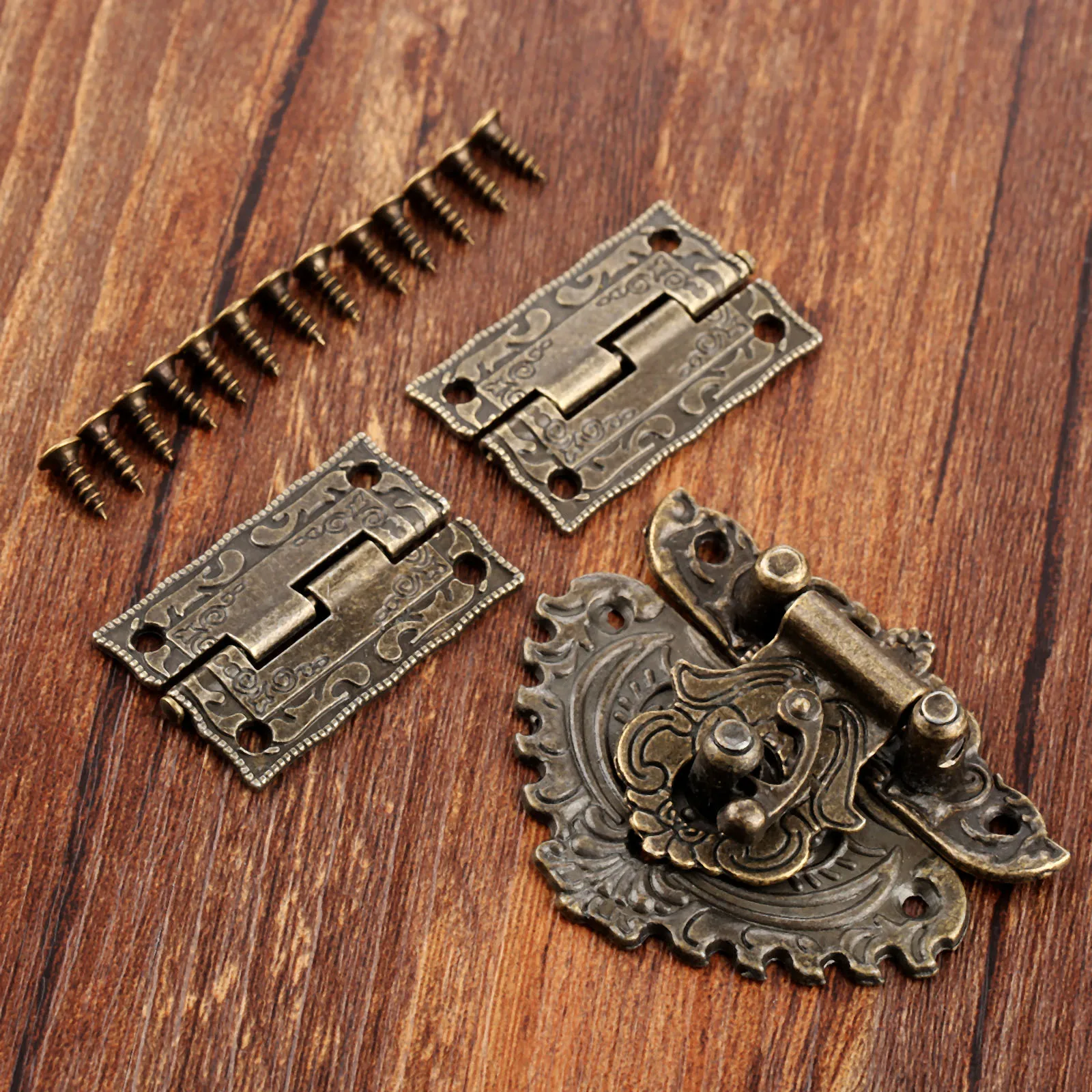3pcs/set Antique Bronze Padloc - огляд і ціна Furniture Hardware Decorative