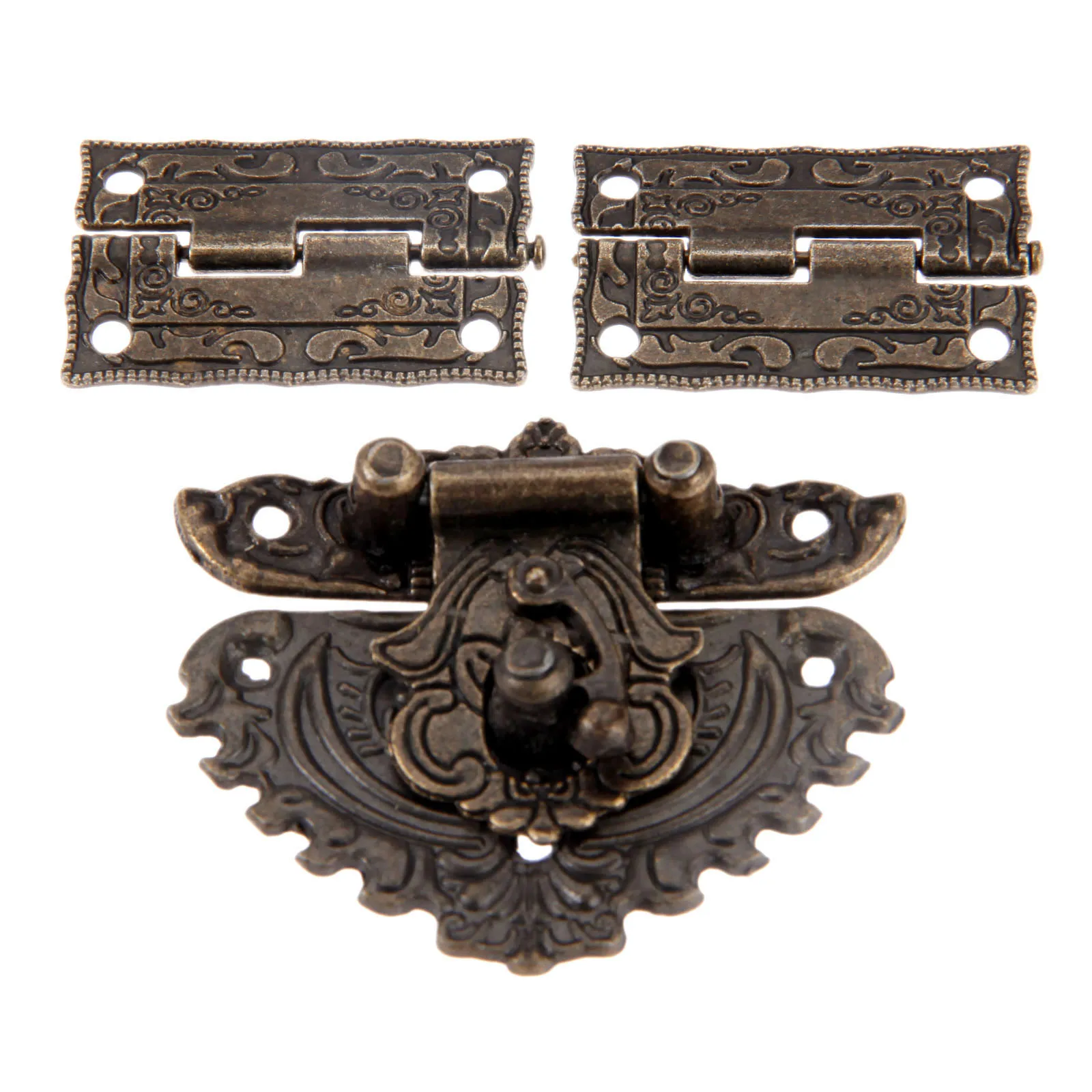 3pcs/set Antique Bronze Padloc - огляд і ціна Furniture Hardware Decorative