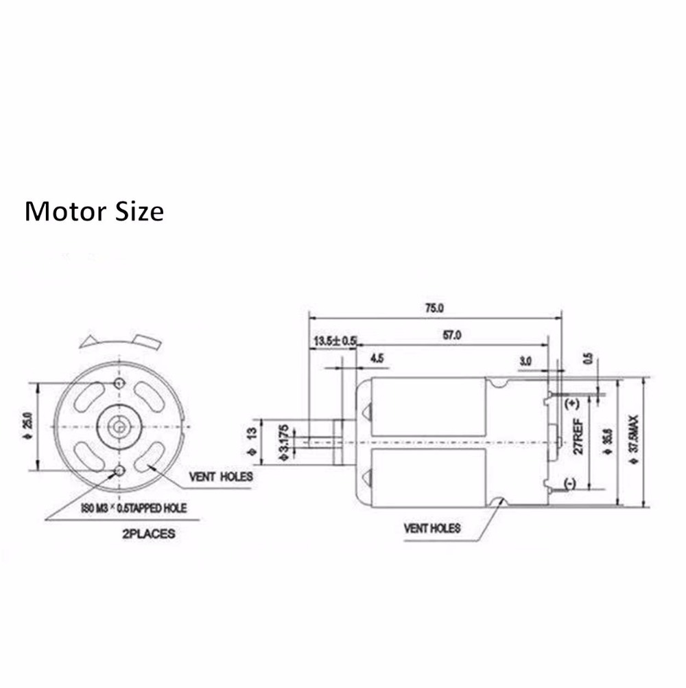 DC RS550 Motor 13 teeth 13teet - огляд і ціна Bosch Drill Gsb 18V