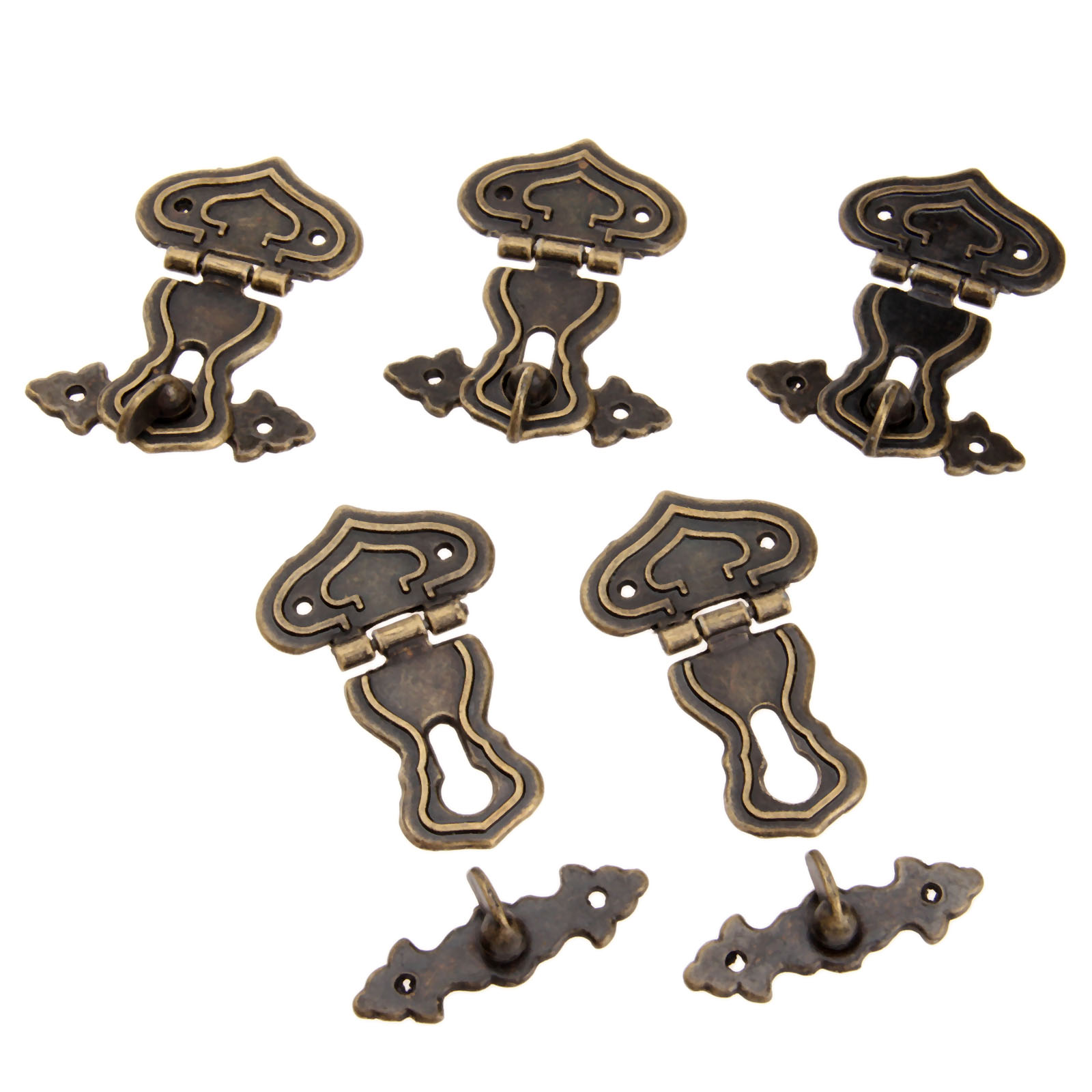 5Pcs 63x47mm Antique Metal Loc - огляд і ціна Furniture Hook Hardware
