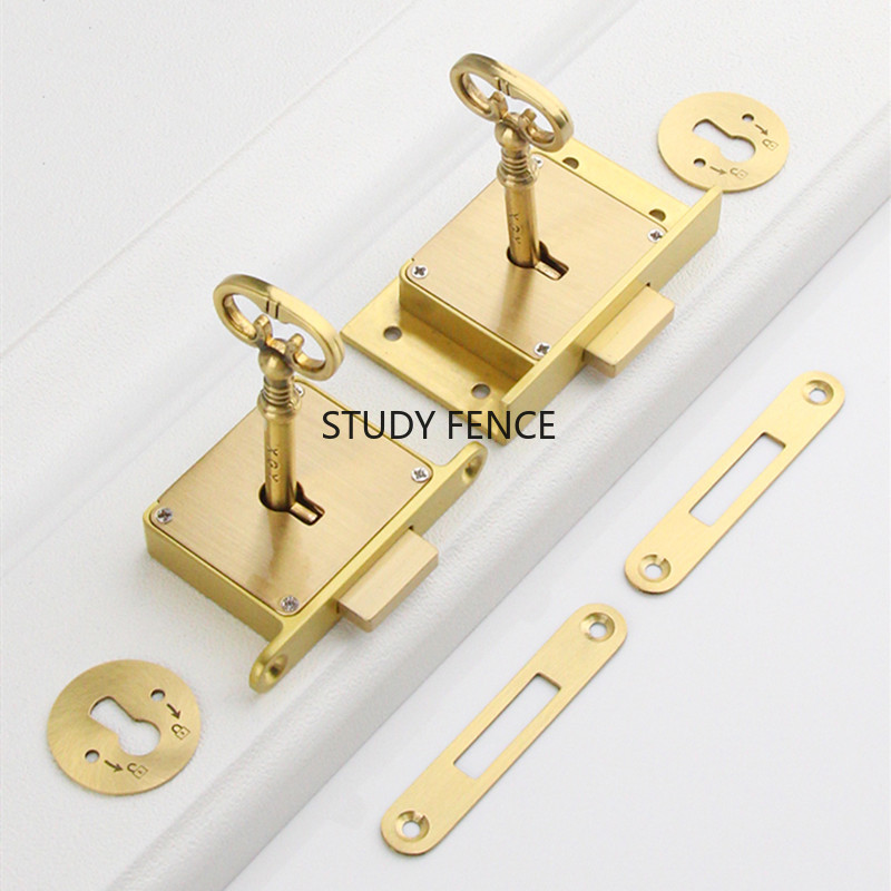 1PC Antique Metal Drawer Lock  - огляд і ціна Furniture Hardware Brackets