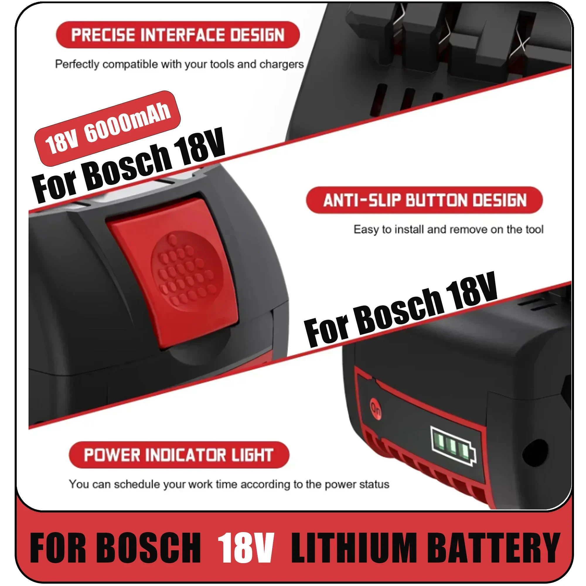 New Upgrade 18V 6.0Ah Battery🔥 - огляд і ціна Bosch Drill Gsb 18V