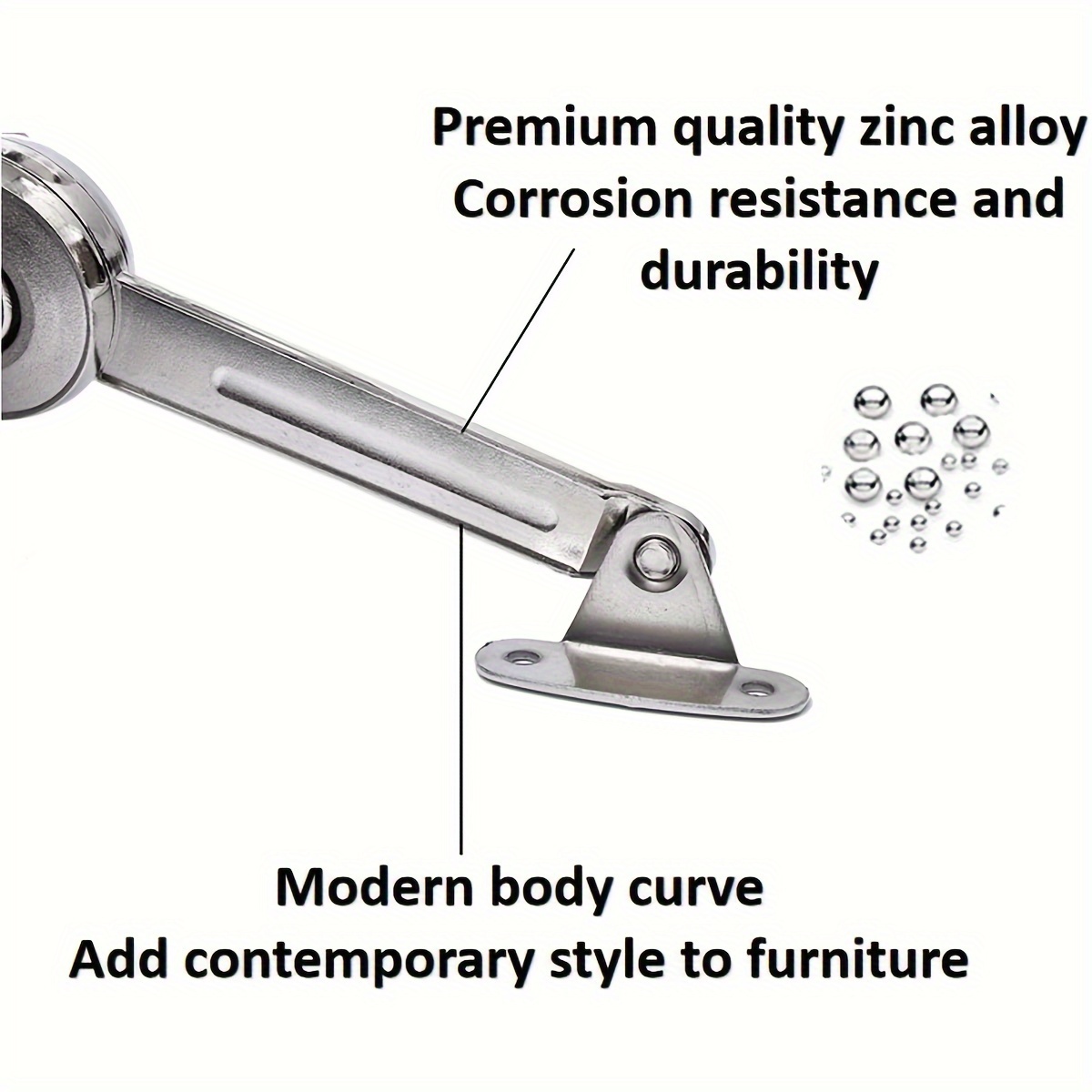 Lid Support Hinge in Satin Nic - огляд і ціна Soft Close Hinge