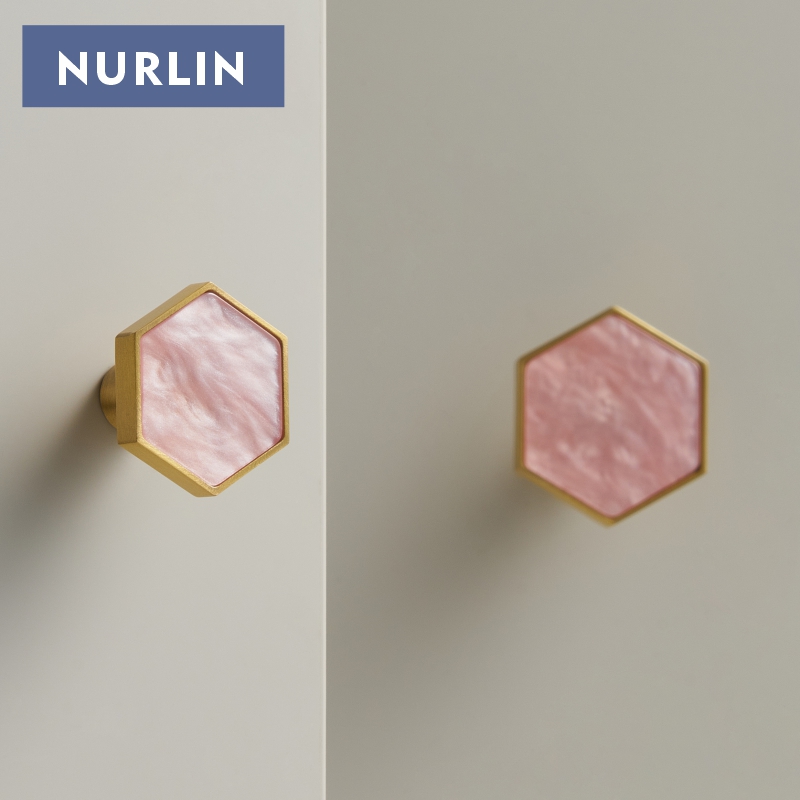 Nurlin Brass Hexagonal White P - огляд і ціна Furniture Hook Hardware