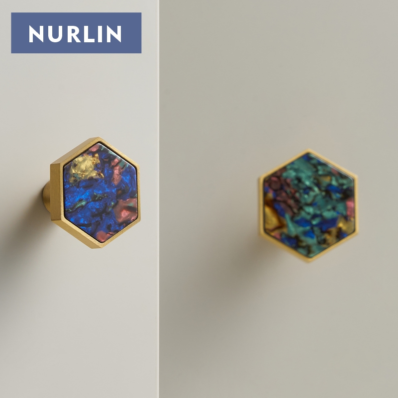 Nurlin Brass Hexagonal White P - огляд і ціна Furniture Hook Hardware